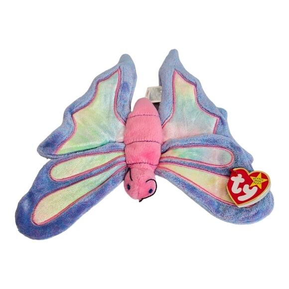 Ty Vintage Flitter the Butterfly Beanie Baby Tush Tag 1999 - Picture 4 of 10